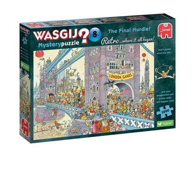 Jumbo Spiele Wasgij Retro Mystery 8 Die letzte Hürde! Puzzle Erwachsene 1000 T.