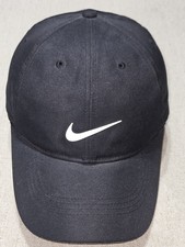 NWOT Nike Heritage 86 Golf Hat Dri-Fit Adjustable Strapback Black/White FV5563