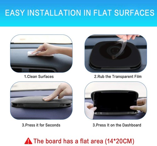 Porta Cellulare da Auto Supporto Smartphone per Auto Antiscivolo per Telefoni da - Foto 3 di 12