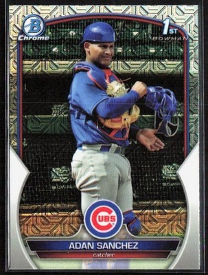2023 Bowman Chrome ADAN SANCHEZ 1st Mojo Box Refractor BCP-219 Chicago Cubs