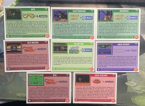 Vintage 1992 Zap Pax NES Trading Cards Lot of 8 Video Game Collectibles Series 1 - Picture 10 of 18