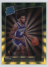 2018 Donruss Rated Rookies Holo Green & Yellow Laser Marvin Bagley III #168 oh4