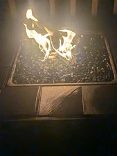 Fire Pit Table 42" Outdoor Patio Propane Fire Pit w/Explosion-proof Glass Stone