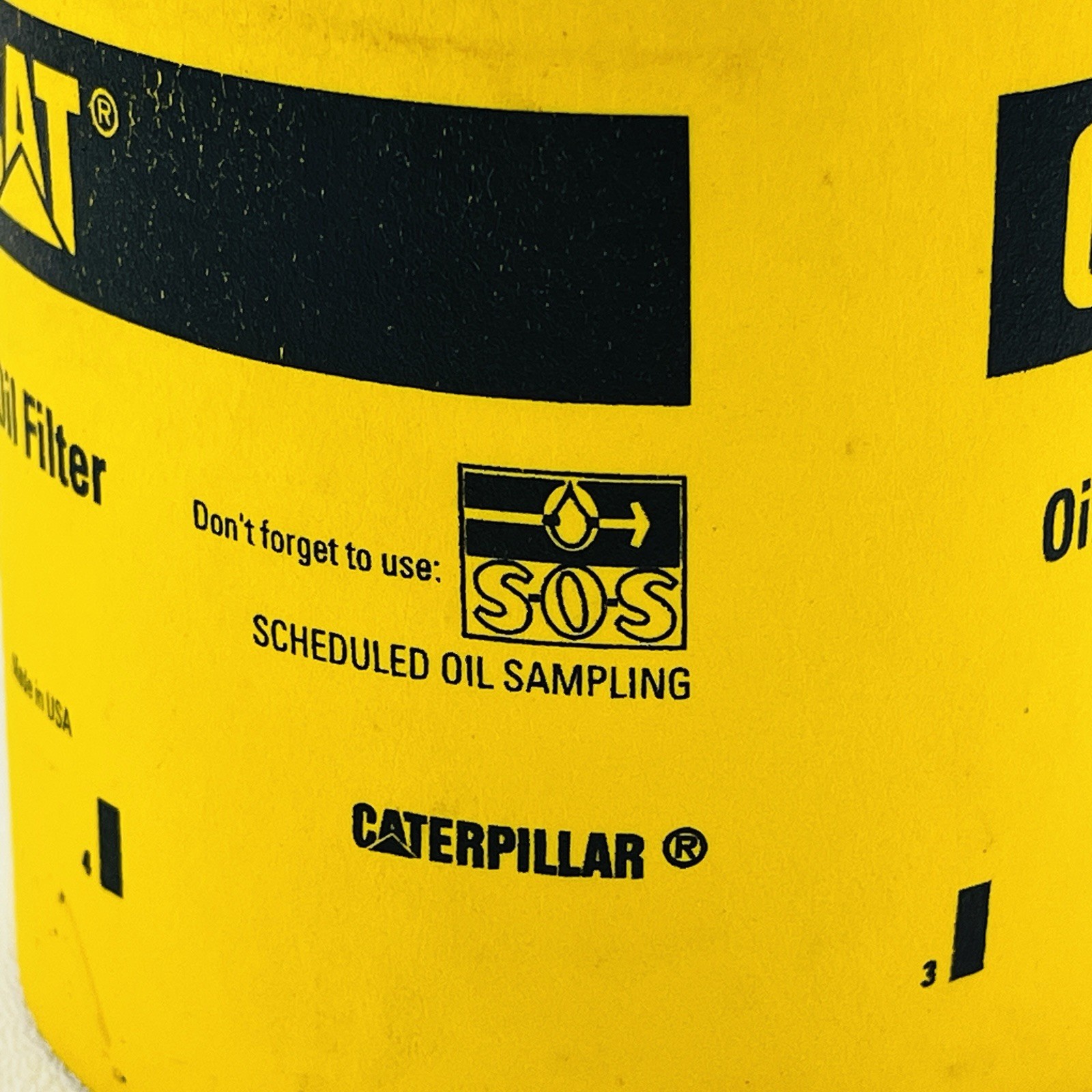 CAT Caterpillar Koozie Foam Can Coozie Beer Cooler Oil Filter Design USA Gift 