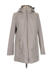 Andrew Marc Women Gray Raincoat M
