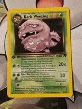 1st Edition Dark Weezing 31/82 Team Rocket Non-Holo Rare Pokemon Card