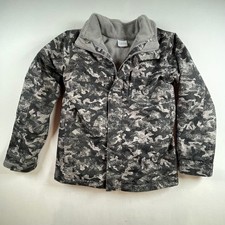 Columbia Interchange Kids Jacket Camo Fleece Lined Size L 14 15 Boys Girls