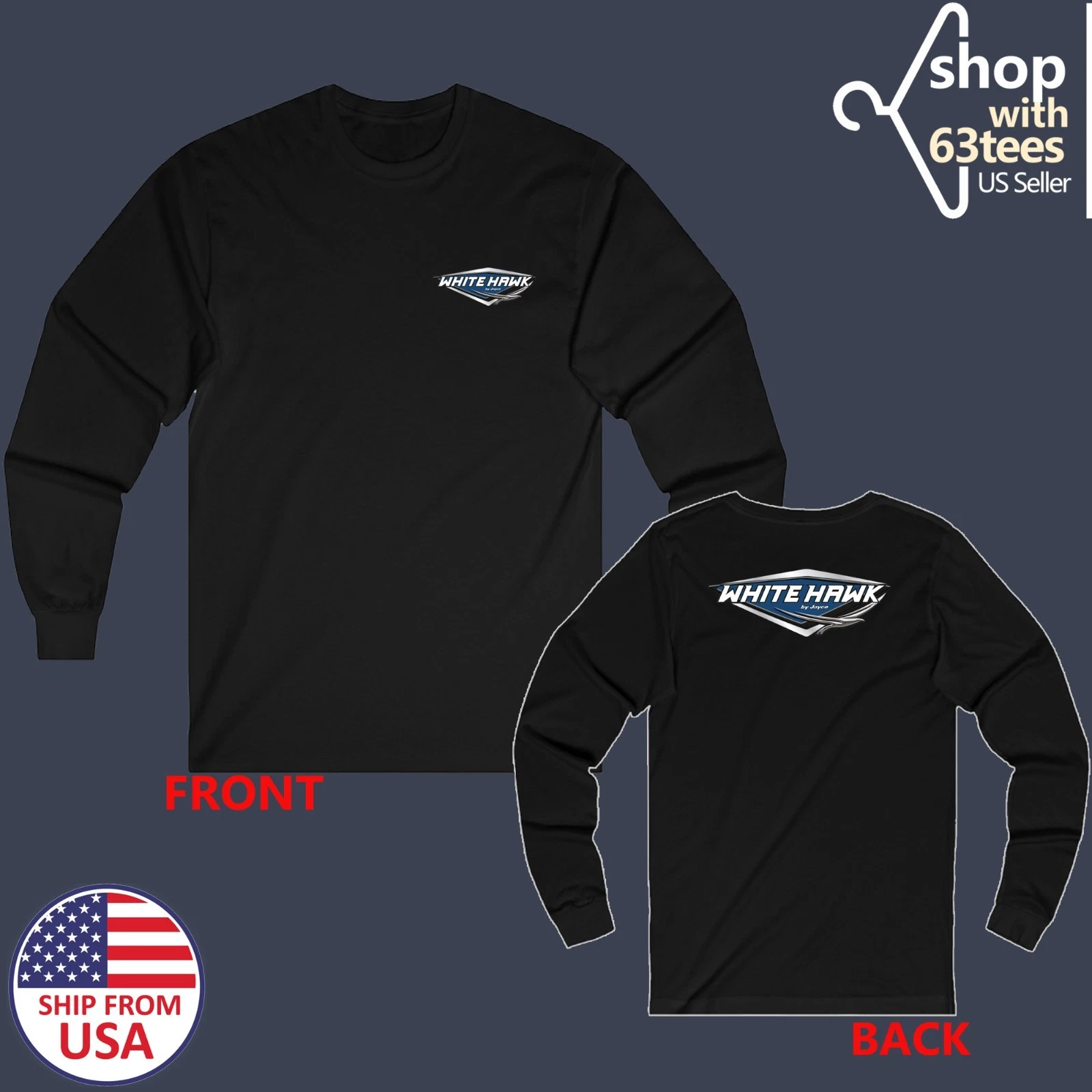 White Hawk Jayco RV Camping Men's Black Size S to 3XL