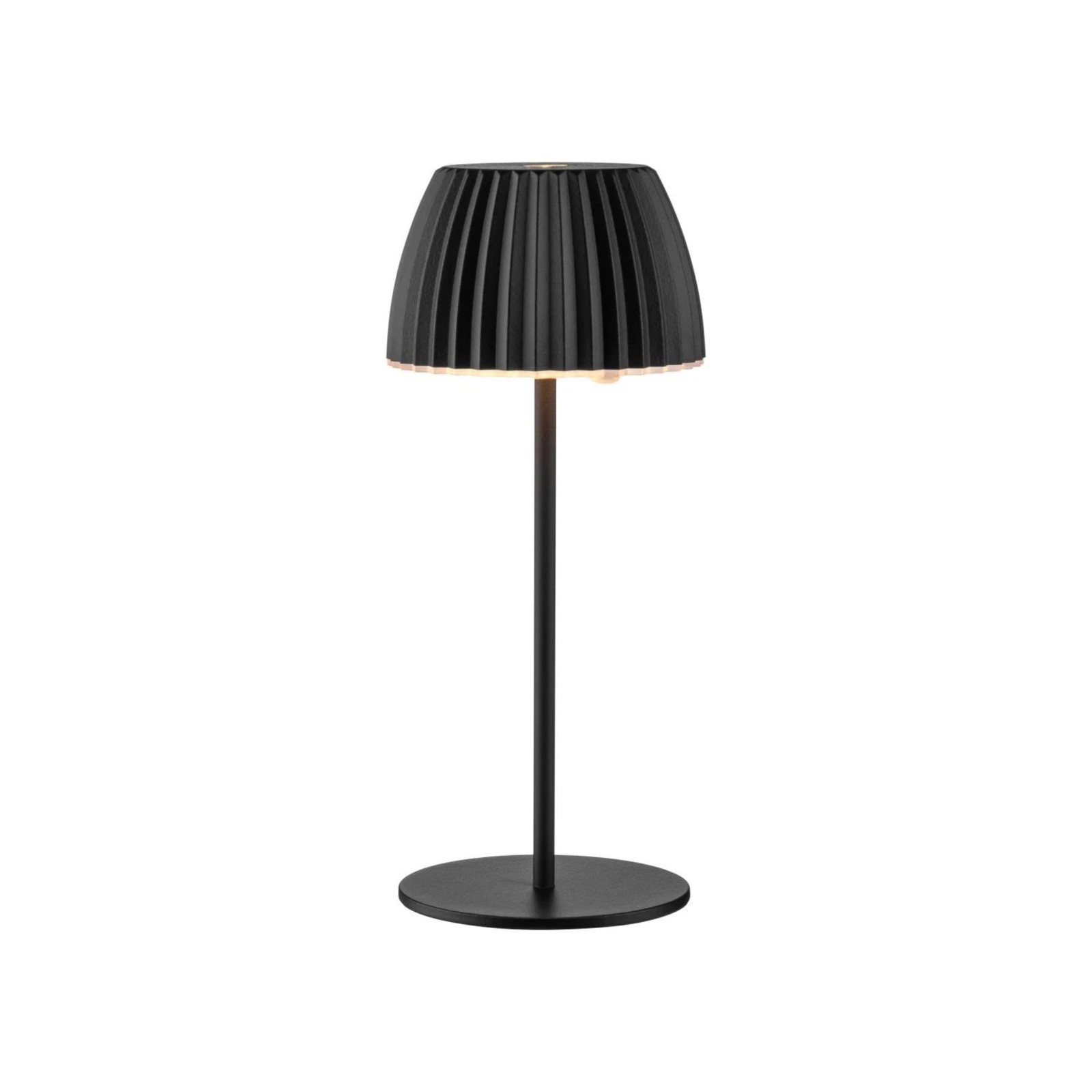 Livarno Lampada da Tavolo LED Ricaricabile Dimmerabile IP44 Nera 1.4W