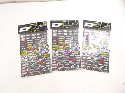 3 Pack DCOR Visuals Universal Decal Sheet MX Misc II 40-90-113