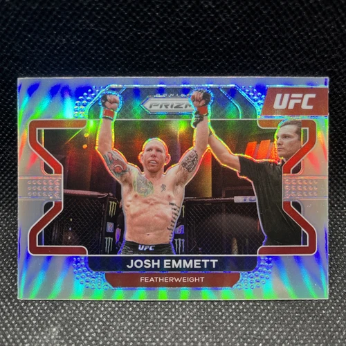 2022 JOSH EMMETT PANINI PRIZM UFC #24 SILVER PRIZM PARALLEL!!