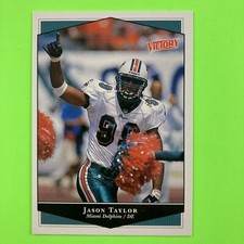 Jason Taylor 1999 Upper Deck Victory Card #140 NFL HOF Miami Dolphins