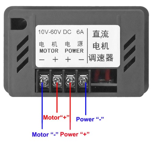 12V 24V 36V 48V 60V PWM DC Motor Drehzahlregler Reversible Schalter 6A Regler XY - Bild 3 von 8