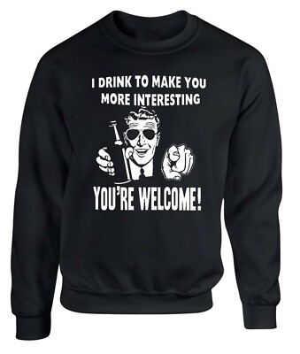 Bier trinken lustiges Beleidigung Sweatshirt Geschenk Kneipe Mann Junggesellenabschied macht interessant