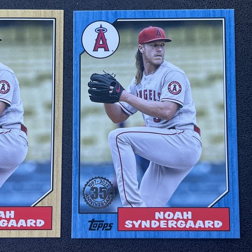 2022 Topps Series 2 Blue & Base Noah Syndergaard #87TB26 LOT OF 2 - Picture 3 of 3