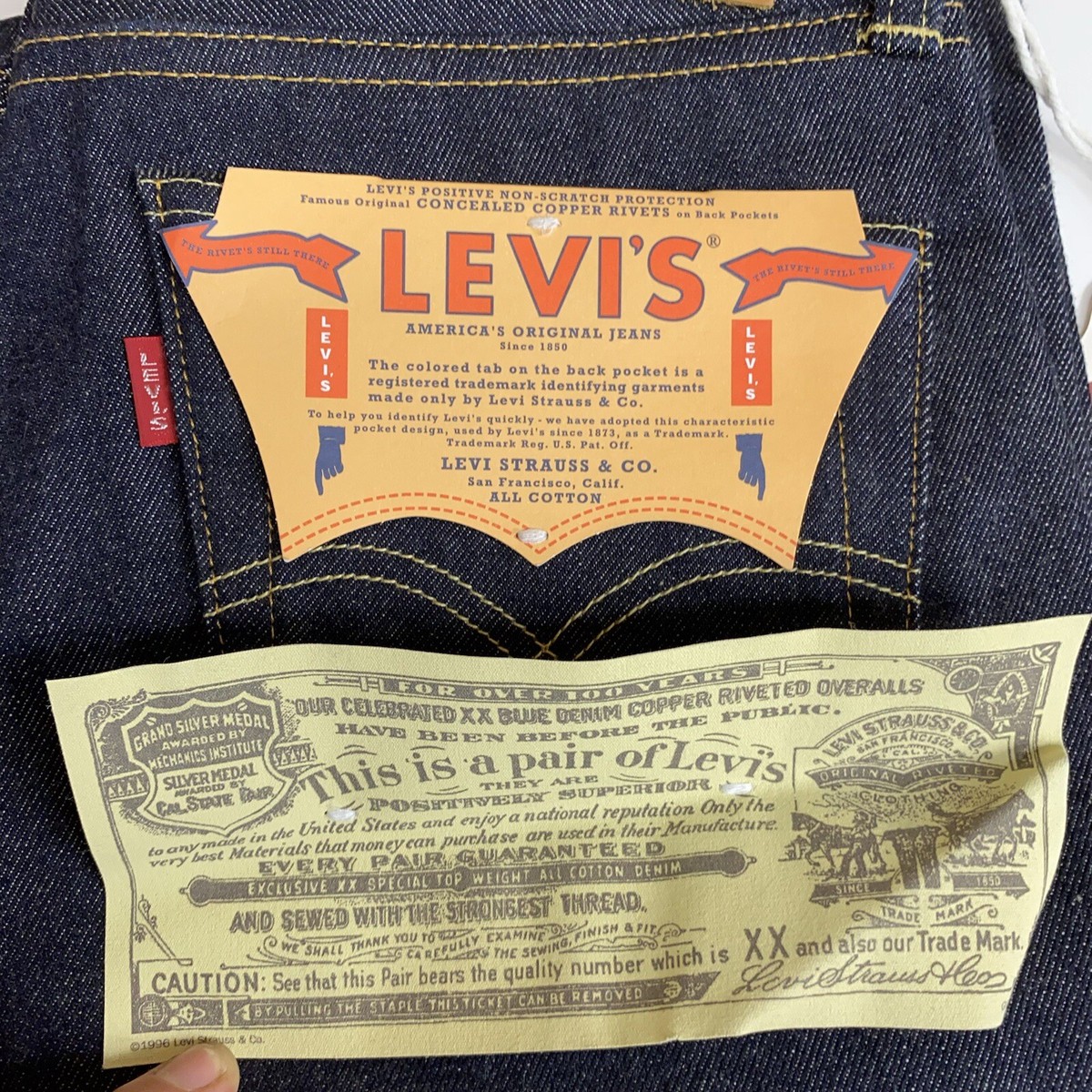 Levi's Vintage Clothing LVC 1947 501Z XX Selvedge Denim 28x34 made