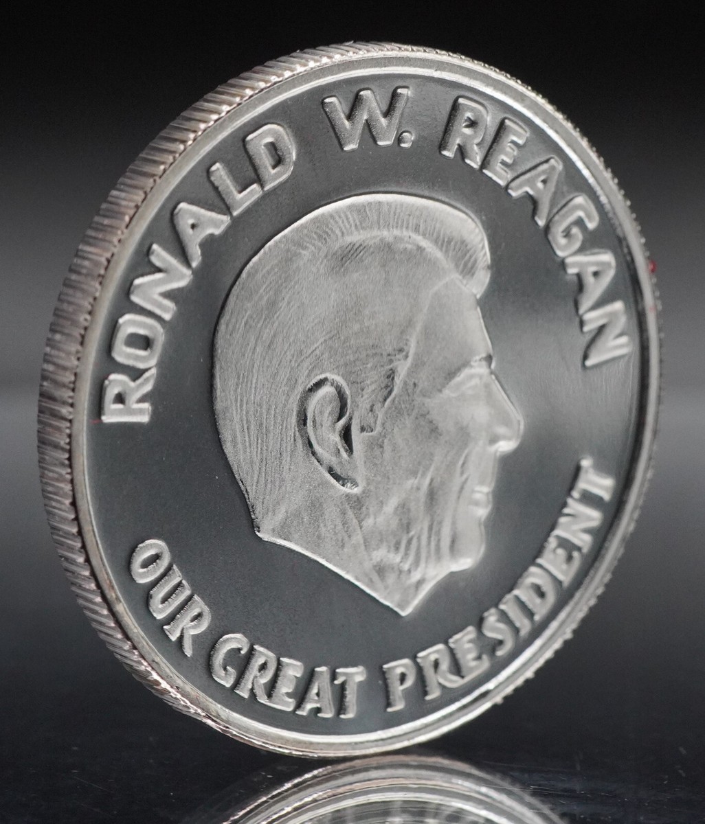 Rarities Mint President Ronald Reagan FOUR 1oz 999 FINE Silver