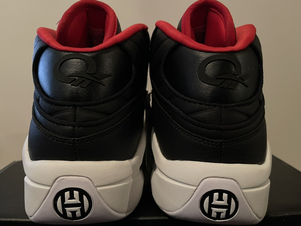 シューズ(男性用) Reebok QUESTION MID IVERSON X HARDEN Reebok Question Mid Silver Blue Red Harden Iverson Mens