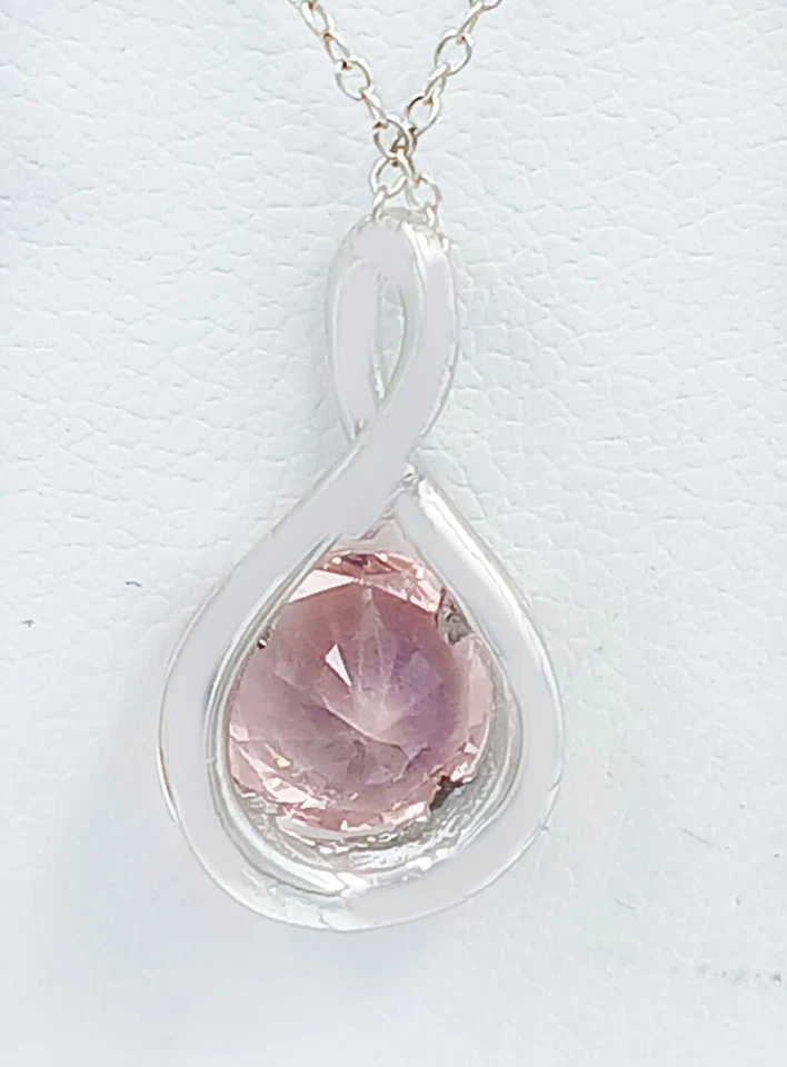 GENUINE 1.49 Cts MORGANITE PENDANT 10K SOLID GOLD -  Free Appraisal Service - image 4 of 4