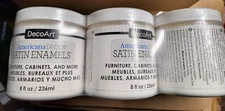 DecoArt Americana Decor Satin Enamels Acrylic set of 3, Paint 8 Fl Oz