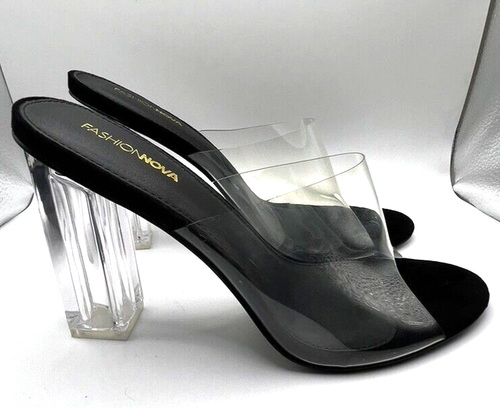 Tacones transparentes Fashion Nova talla 11 - Imagen 2 de 16