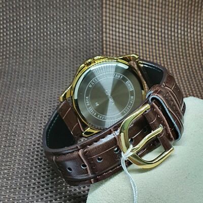Casio MTP-V004GL-9A Orologio Uomo Classico Al Quarzo - Cinturino In Pelle Marrone, Cassa In Ottone, Quadrante Bianco Analogico