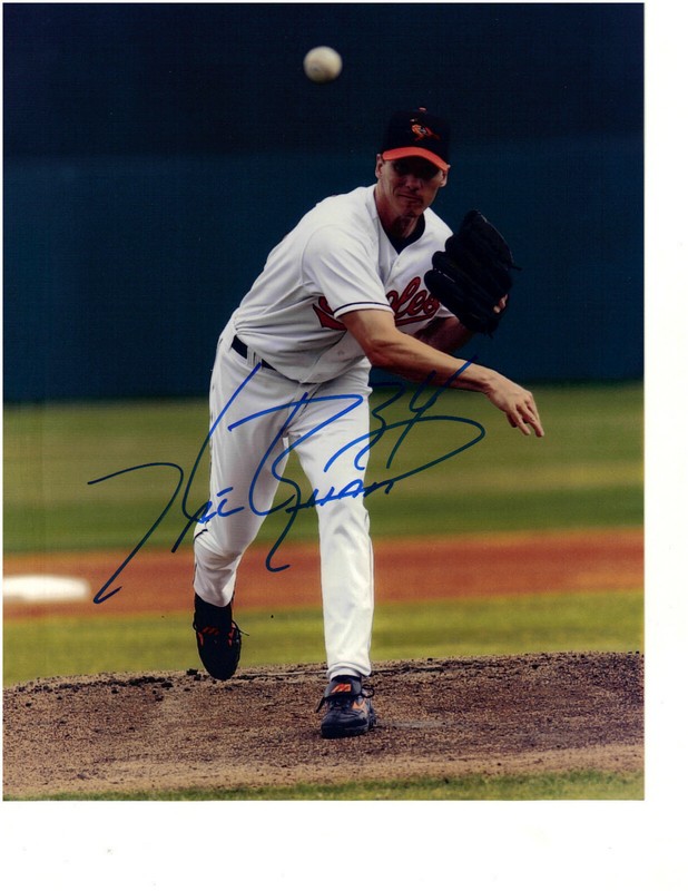 Baltimore Orioles Kris Benson autographed 8 x 10 photo