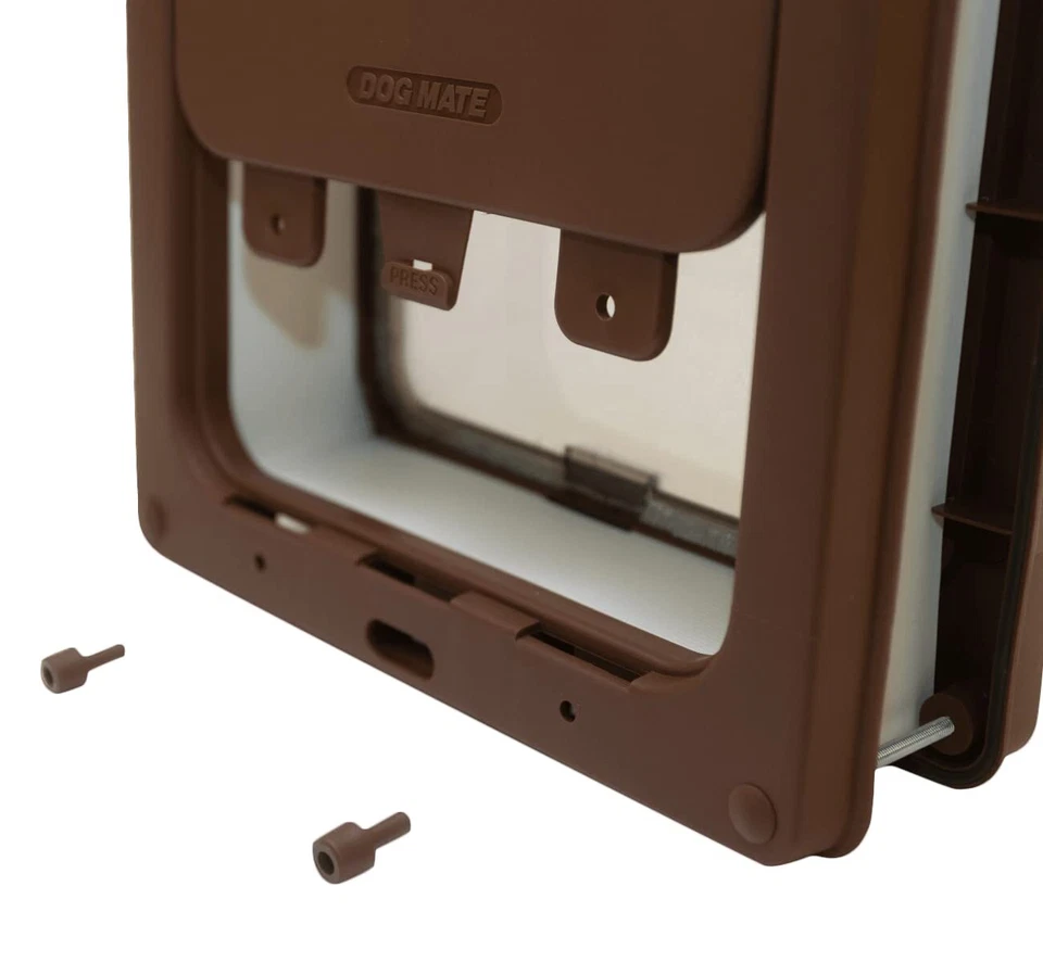Pet Mate 215B Porte verrouillable pour chien Marron Taille M — 第 4/4 张图片