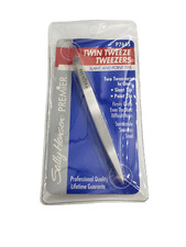 Sally Hansen Premier Twin Tweeze Tweezers Slant and Point Tips- P7645