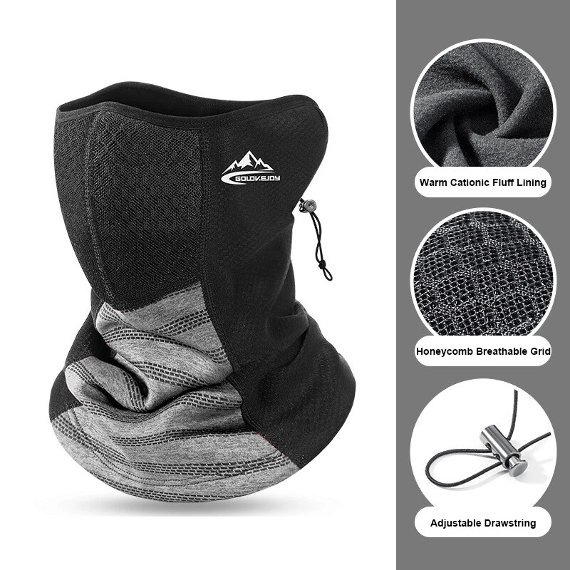 Máscara de esquí invierno térmica máscara facial cubierta para hombres mujeres clima frío cálido prendas para la cabeza Foto 4 de 4