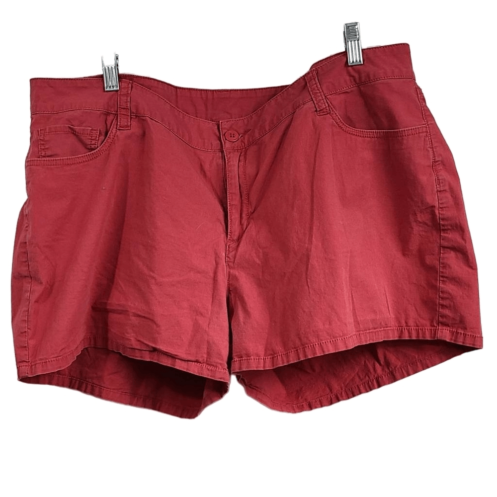 City Streets 18P Plus Size Shorts Dusty Pink Summer Vacation Beach