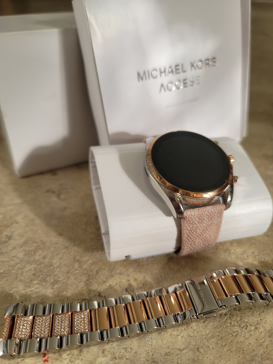 Michael Kors Gen 6 Bradshaw Two-tone Smartwatch Set MKT5137 Michael Kors Gen 6 Bradshaw Two-tone Smartwatch Set MKT5137