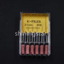 Dental Endo Stainless Steel Root Canal K/H File Reamers Hand Use 21/25/31 06-40#