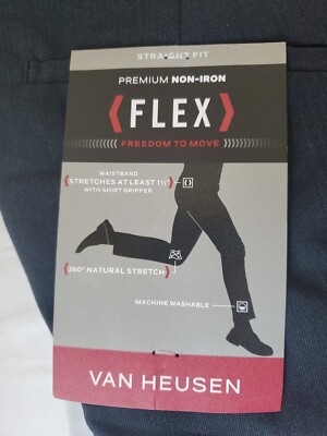 slim fit dress slacks Premium Soft Lux Flex Dress Pant – Van Heusen main image 1