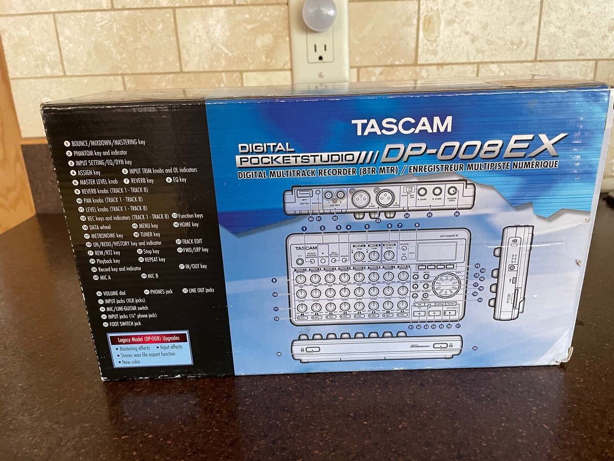 DTM・DAW tascam dp 008ex Amazon.com: Tascam DP-008EX 8-Track Digital Pocketstudio