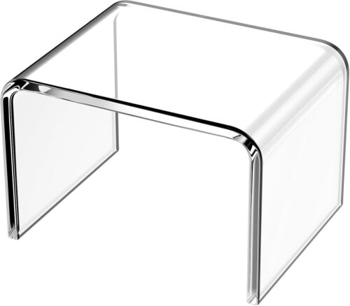 12" Acrylic Step Stool - Lightweight, Modern Foot Stool for Bathroom & Display - Picture 3 of 11
