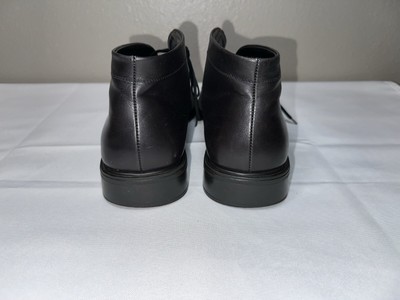 Salvatore Ferragamo Black Leather Chukka Ankle Boots Shoes  display picture 1