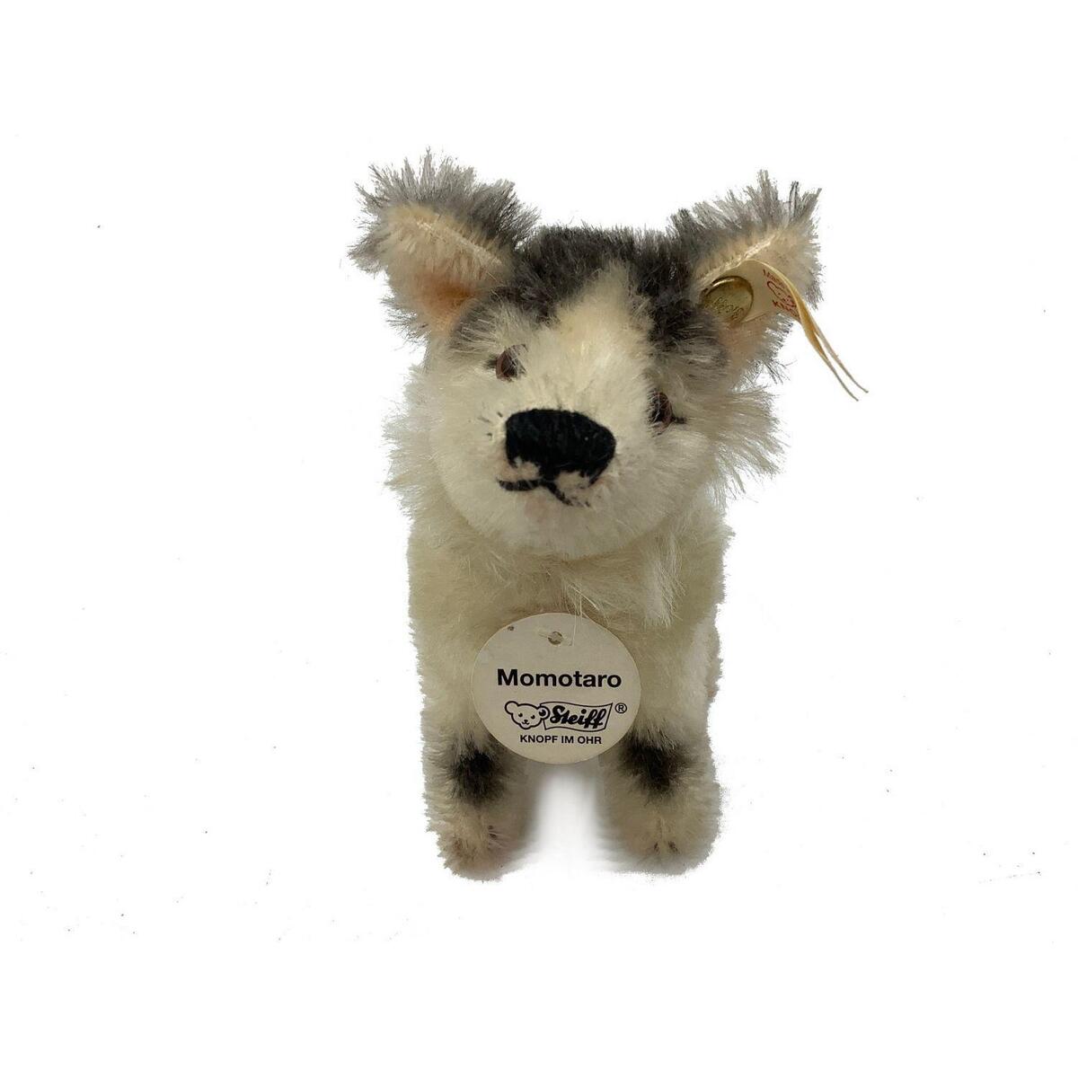 Steiff Momotaro 1999 Teddy bear limited Plush Framed Crack Steiff Momotaro 1999 Teddy bear limited Plush Framed Crack