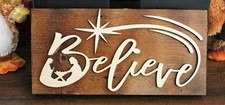 Believe Sustainable Reclaimed Pallet Wood Sign