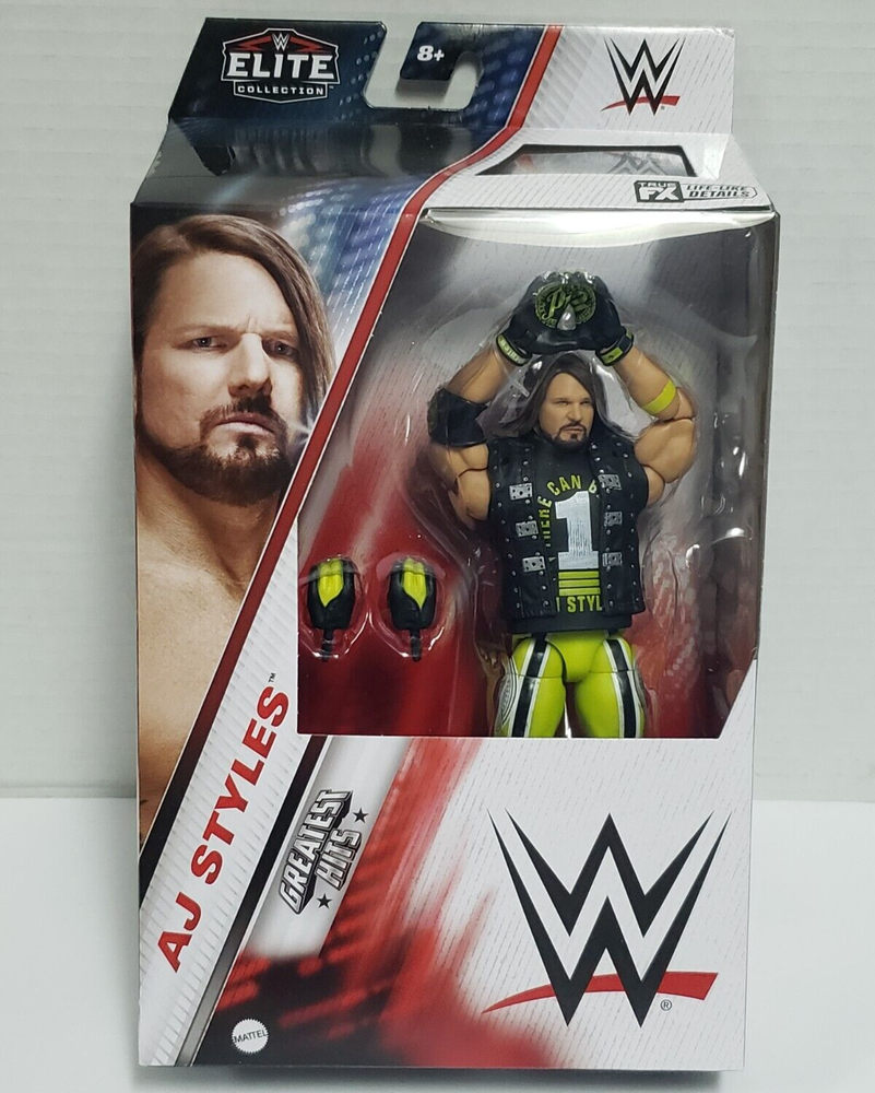 AJ STYLES - WWE WWF Mattel Elite Collection Greatest Hits Figure NEW / BOX WEAR