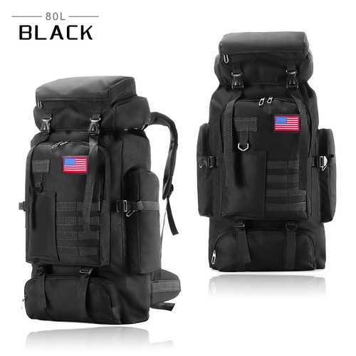 80L/100L Large Camping Backpack Waterproof Hiking Military Travel Tactical Bag - Picture 15 of 29