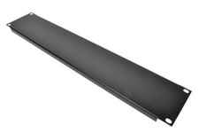 2 U 19” Blank Rack Panel With Black Finish