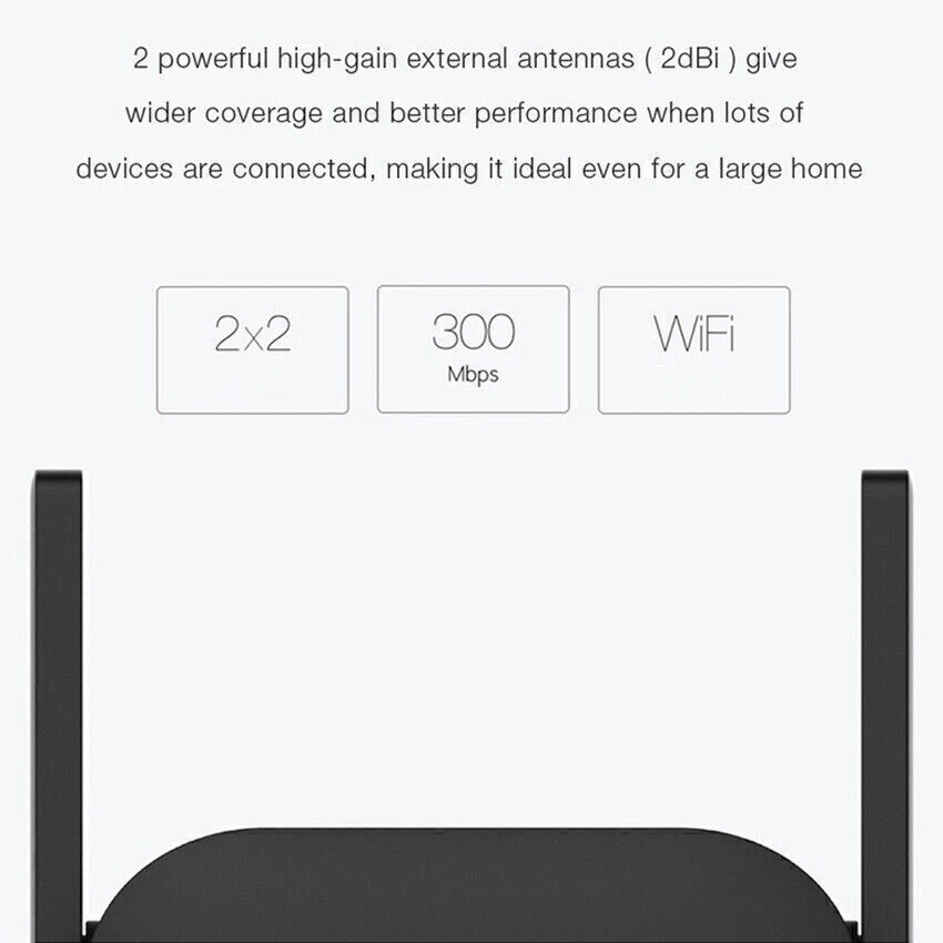 Xiao mi 2.4G Mi WiFi Repeater Pro Home Network Range Extender 300Mbps Amplifier - Image 4 of 4
