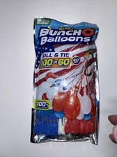 Bunch O Balloons 100 Red, White, and Blue Rapid-Filling Self-Sealing Water