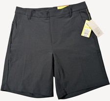 All In Motion Mens Black Lightweight Secure Zip Pocket Golf Shorts 30 NWT