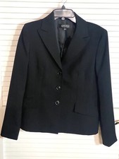 Kasper Black Blazer Jacket Women s Size 6 EUC