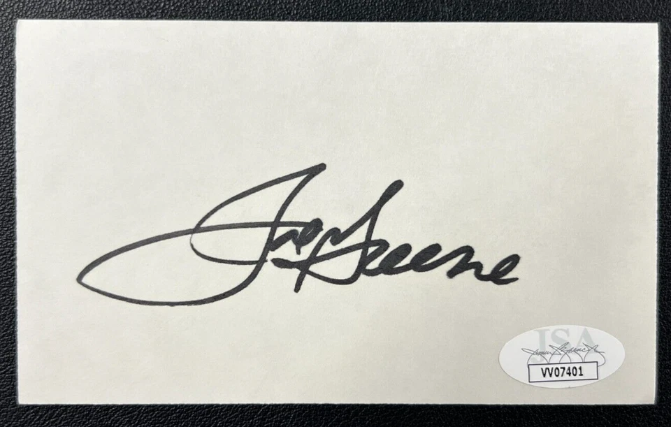 Joe Greene Signed Index Card JSA Cert w/COA #75 NFL Pittsburgh Steelers HOF '87! - Image 2 of 4