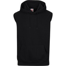 French Terry Sleeveless Pullover Hoodie