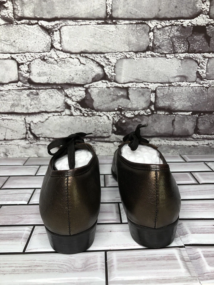 Munro American Ascot 青铜皮革帽头花边牛津鞋女式 6.5M 码美国/37EU — 第 4/4 张图片