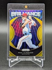 2019 Panini Prizm Brilliance Max Scherzer Gold Prizm #d 9/10 SSP Nationals Mets